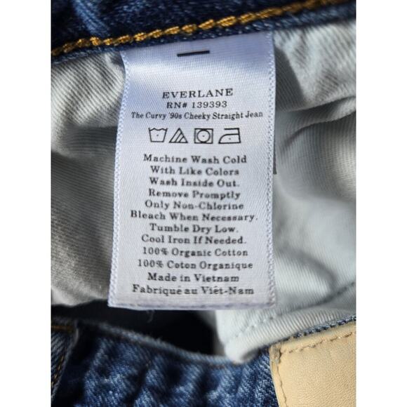 Everlane Straight Leg Jeans - Classic Blue - Picture 7 of 9